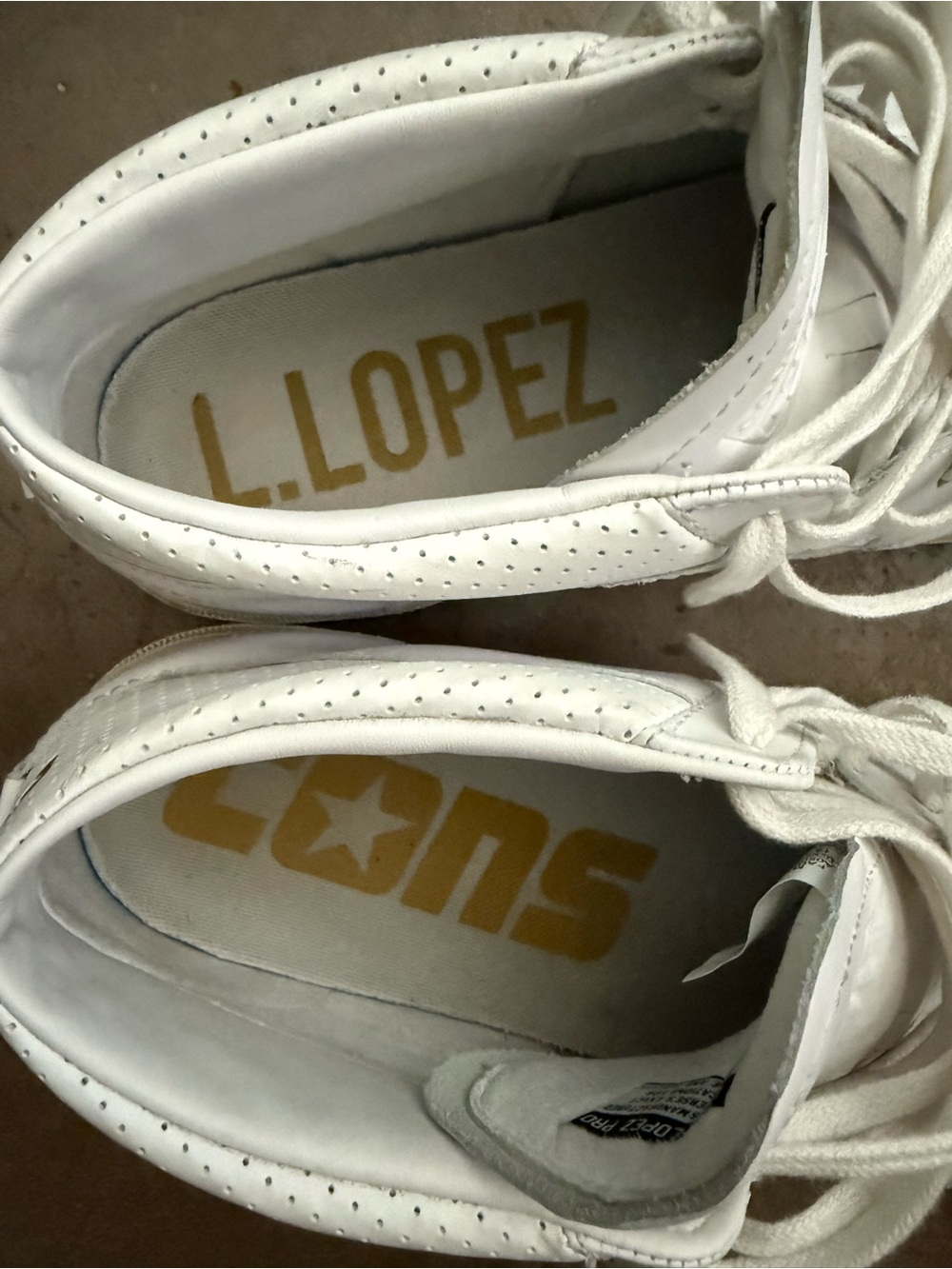 Converse Cons Louie Lopez Pro Men’s White Low-Top Leather Sneakers - Picture 9 of 9